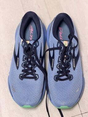 Brooks Light Blue Running Shoes with Black Accents